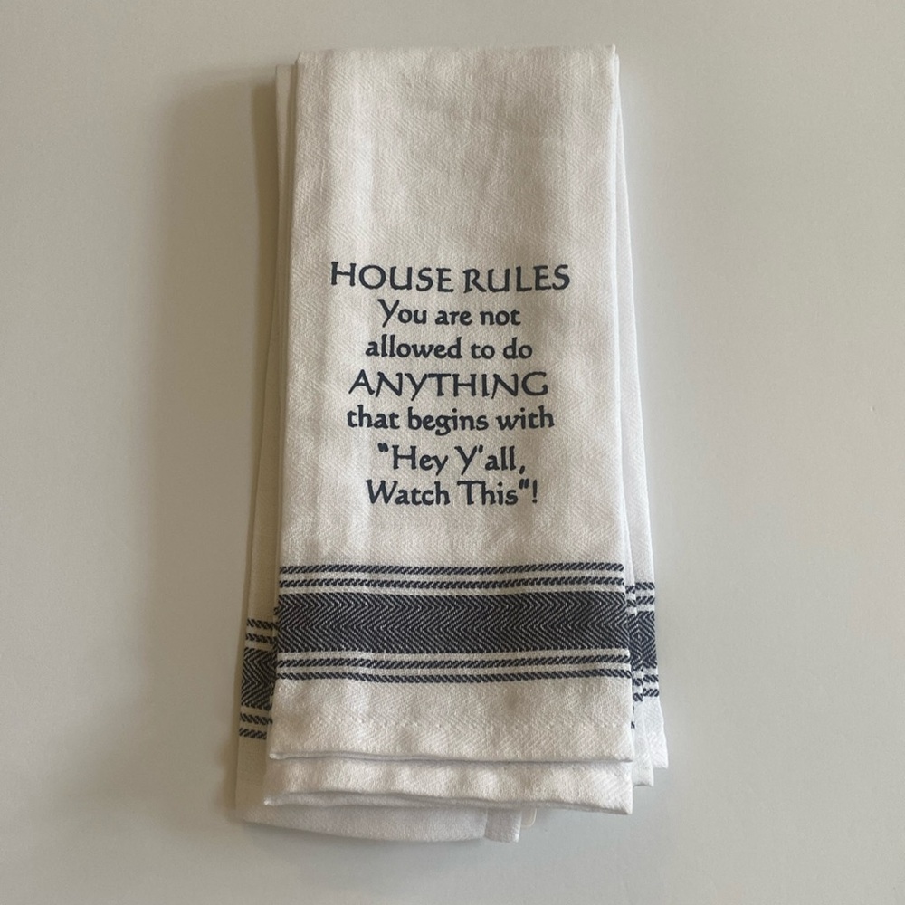 All occasion funny kitchen towel 24x16 NEW with tags